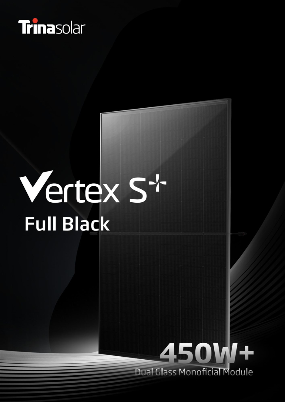Trinasolar’s Vertex S+ Full Black: 450W+ Dual-Glass Monofacial Module